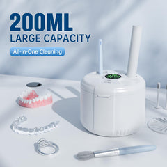 Close-up of 45kHz ultrasonic cleaning action