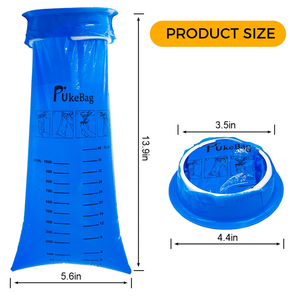 PukeBag Vomit Bag suits multiple occasions like car trips and flights.
