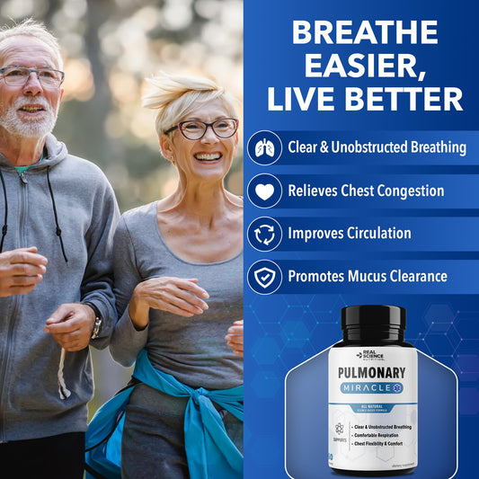 Pulmonary Miracle capsules spilling from bottle