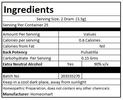 Pulsatilla pellets arranged for product photography