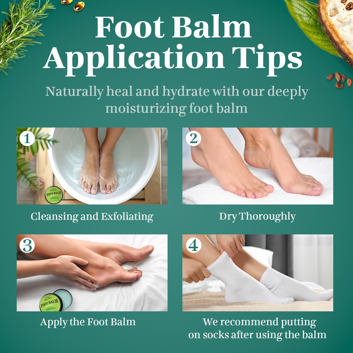 Pumice Valley Foot Balm Cream in daily foot care routine setup.