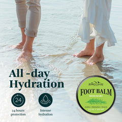 Pumice Valley Foot Balm Cream dry feet after use showing improved texture.