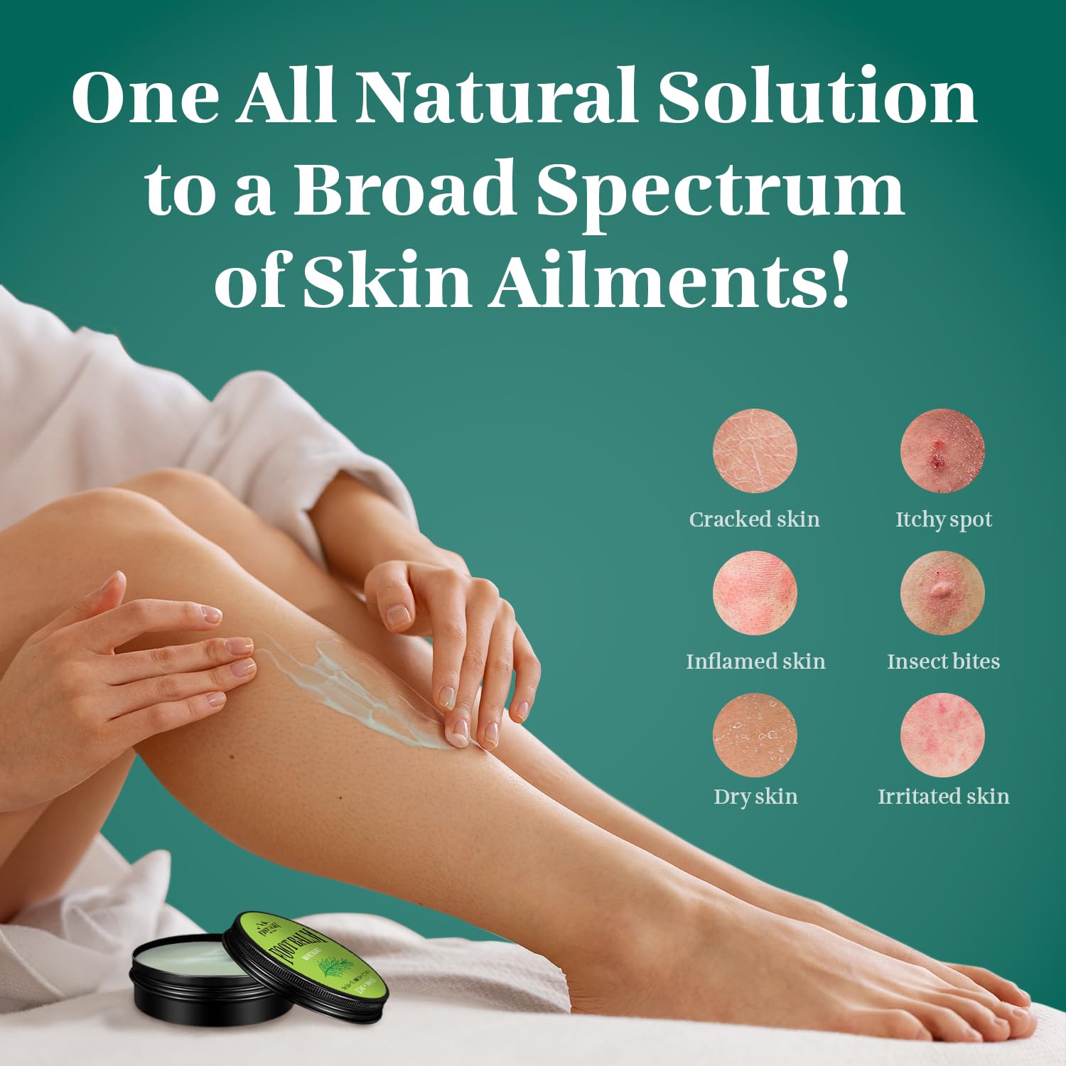 Pumice Valley Foot Balm Cream rosemary scent provides soothing foot care after a long day.