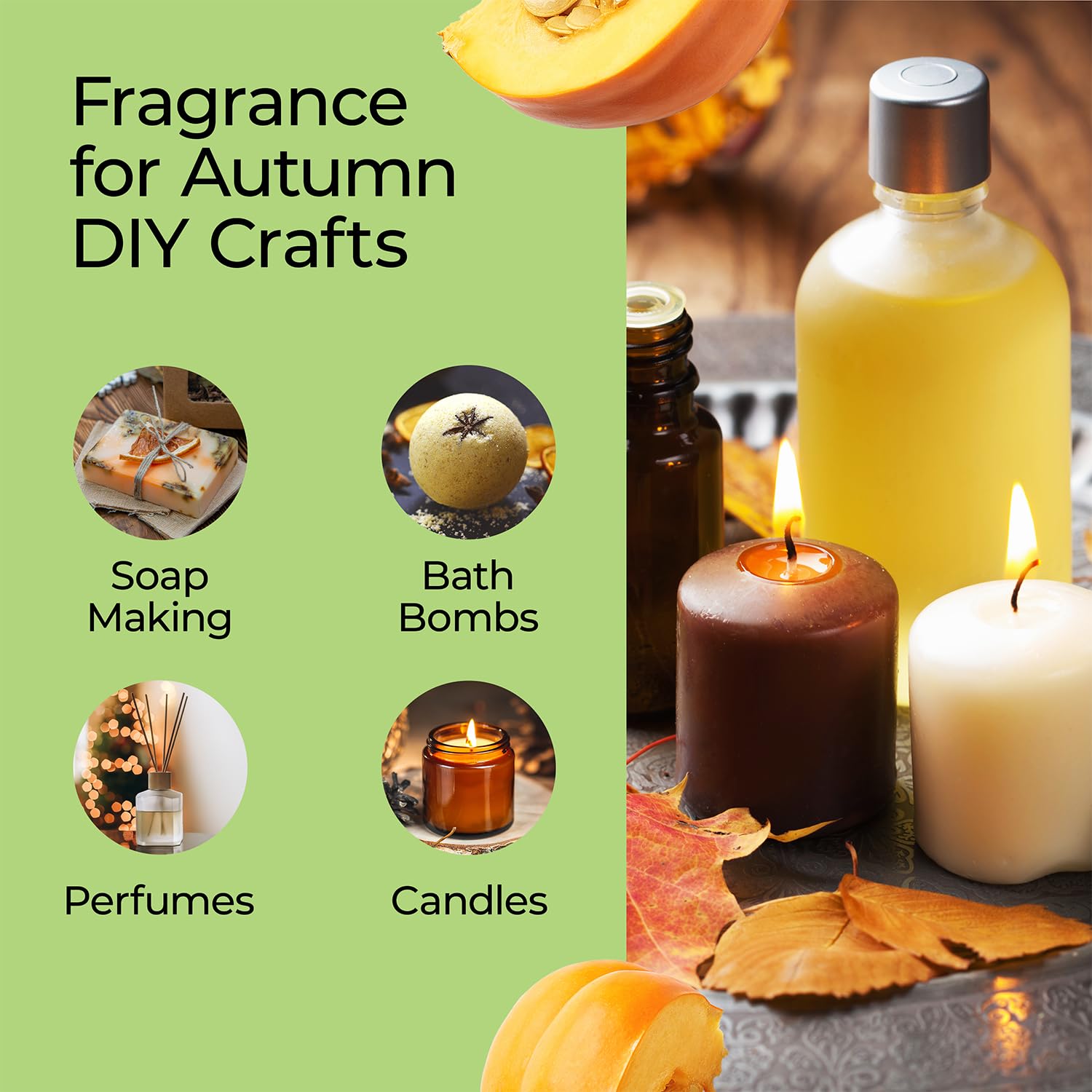 Pumpkin pie fragrance oil for soaps and baths