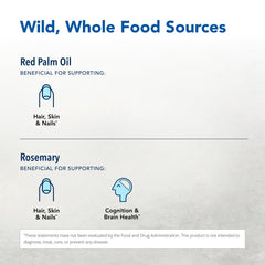 Ingredients include pumpkin seed oil and African red palm oil