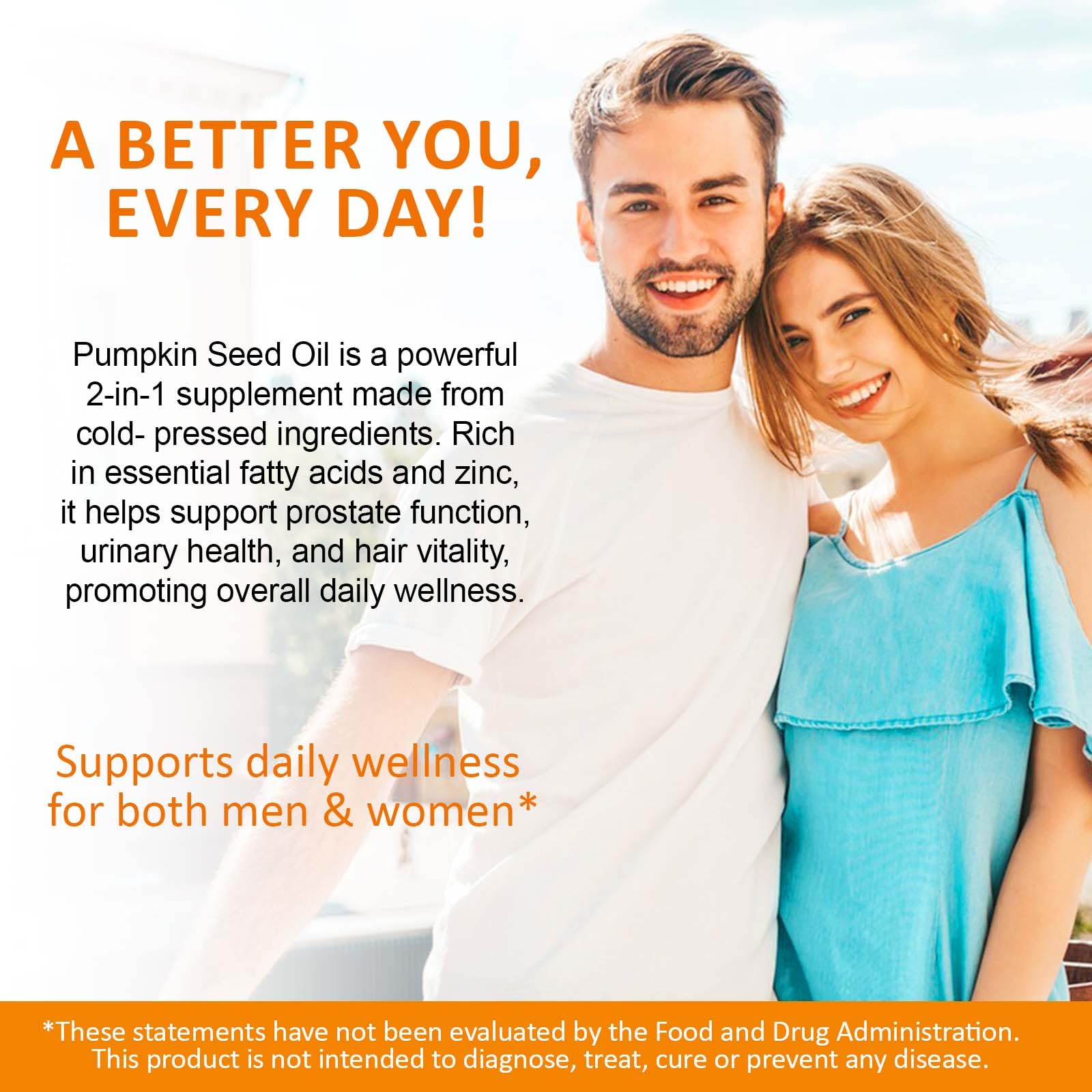 2-in-1 pumpkin seed oil capsules with saw palmetto for enhanced absorption
