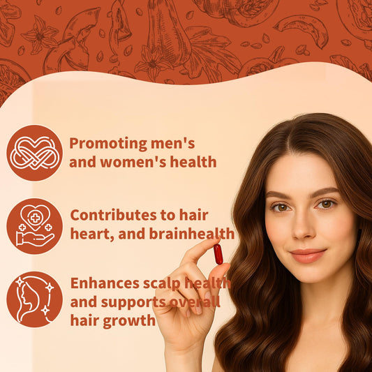 Pumpkin seed oil capsules for hair growth