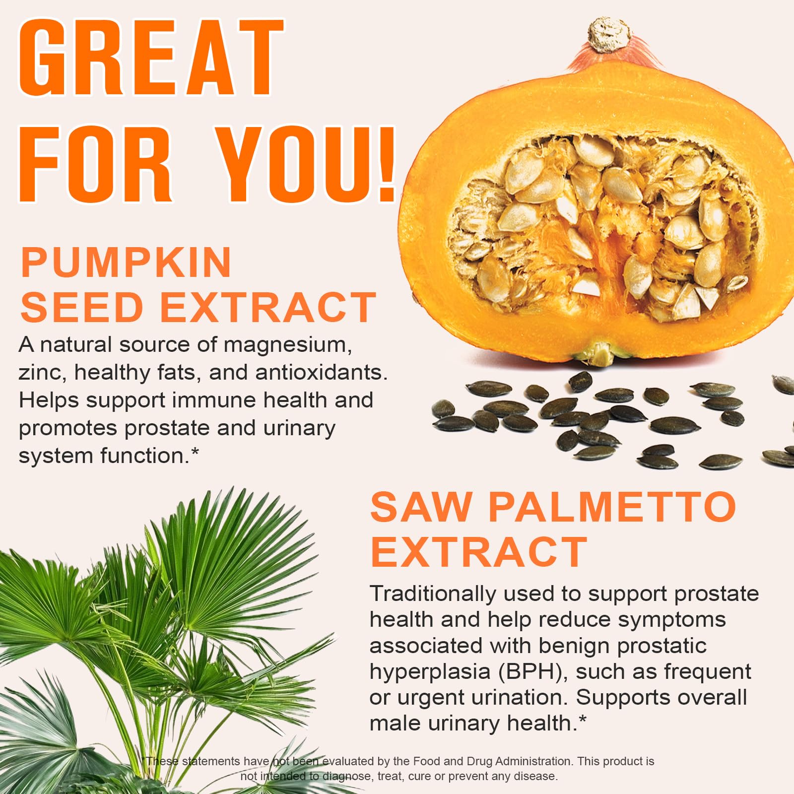 Ingredients listed for pumpkin seed oil capsules