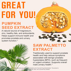 Ingredients listed for pumpkin seed oil capsules