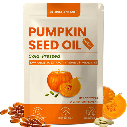 Pumpkin Seed Oil complex bottle label showing 3000 mg per serving