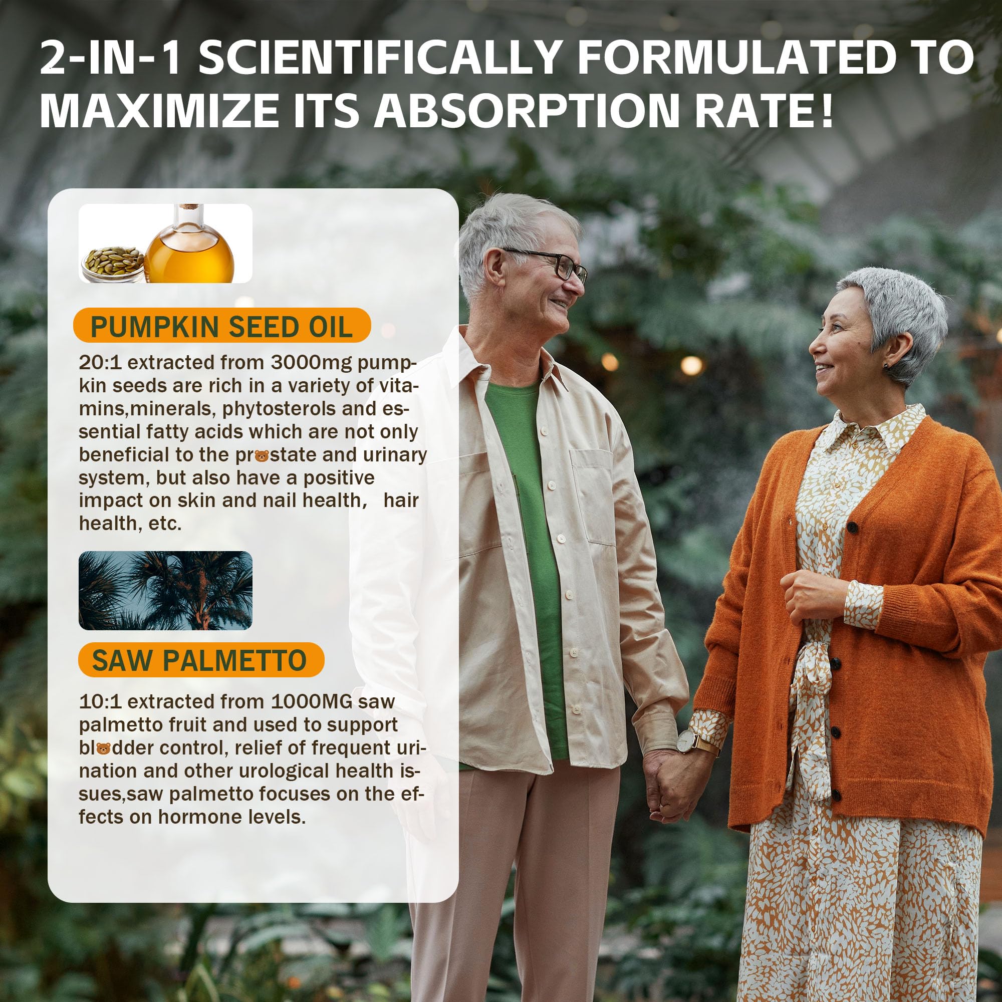 60-count vegan sugar-free pumpkin seed oil gummies packaging