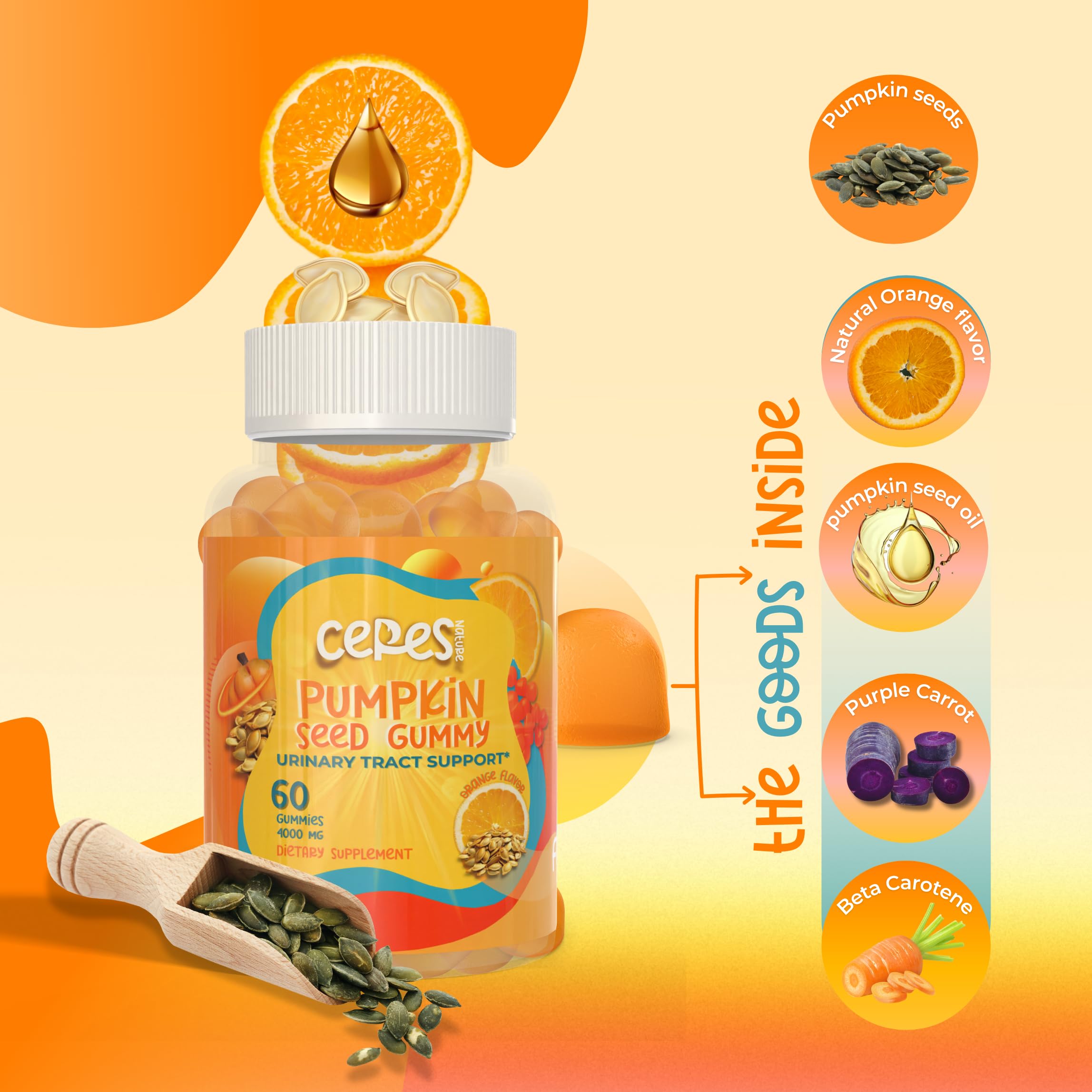 Gluten-free and sugar-free pumpkin seed oil gummies lifestyle