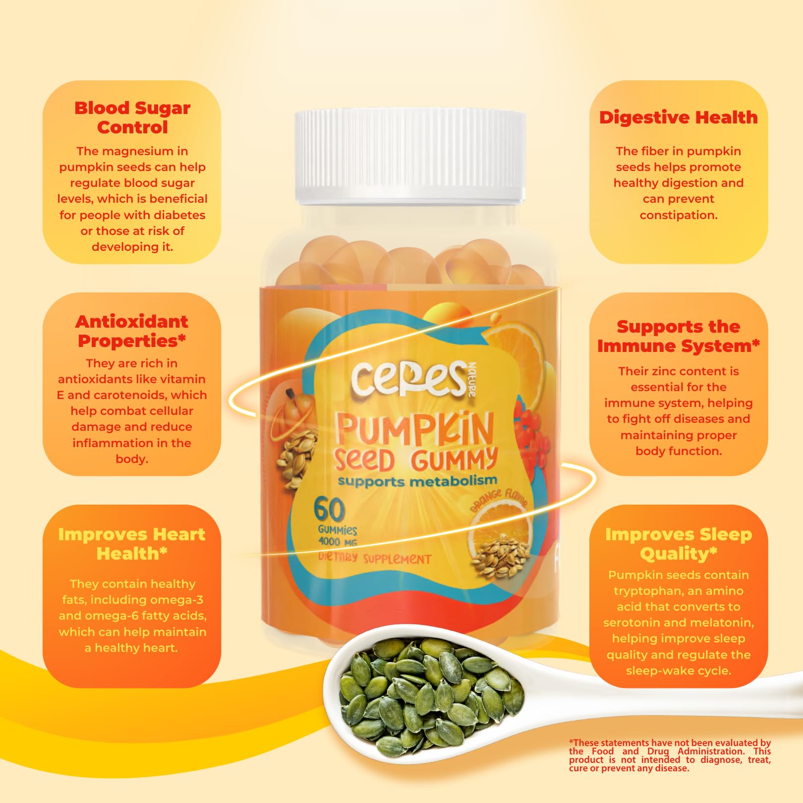 Packaging and serving idea for Happy Pumpkin gummies