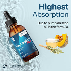 Pumpkin seed oil included in magnesium formula