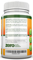 Ingredients panel for pumpkin seed oil supplement