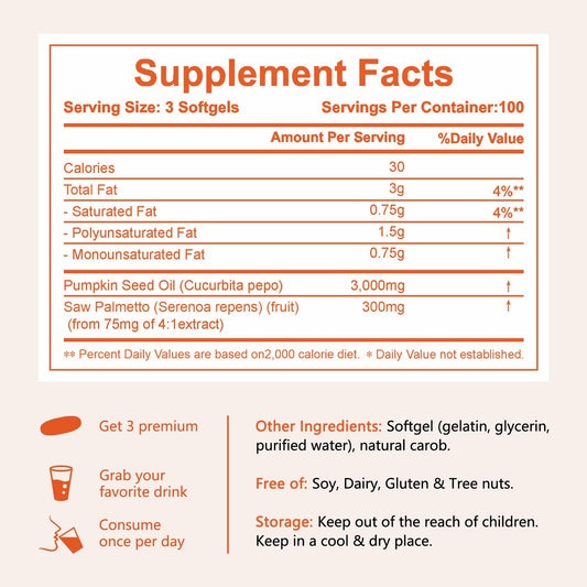 Saw palmetto 4:1 extract ingredients close-up