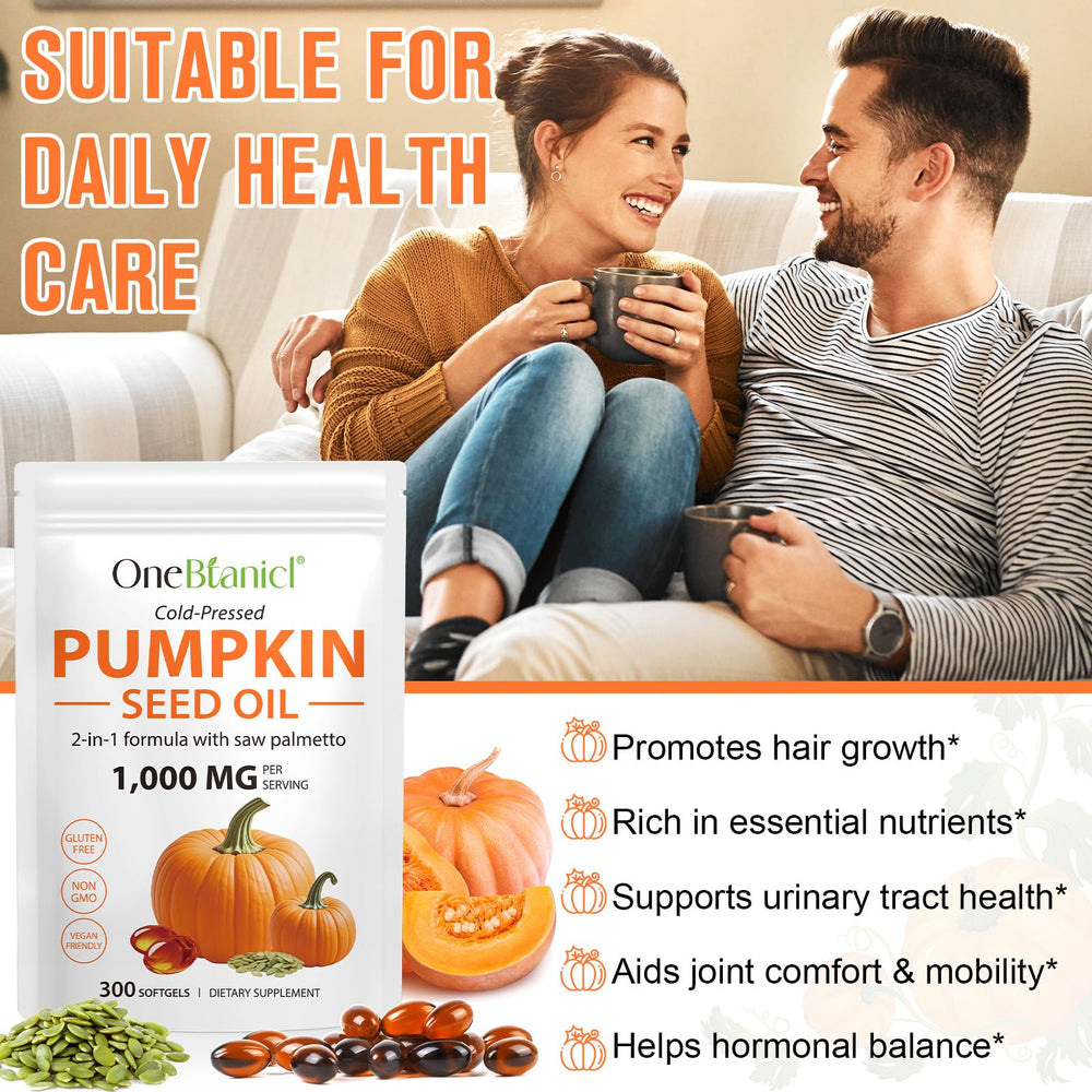 Label for Pumpkin Seed Oil with Saw Palmetto capsules