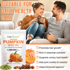 Label for Pumpkin Seed Oil with Saw Palmetto capsules