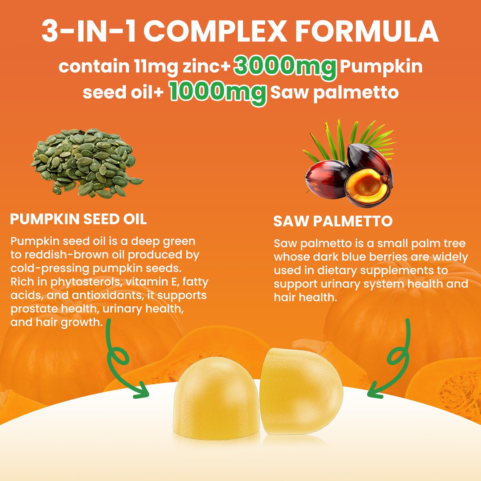 Gummies arranged with natural ingredients highlight