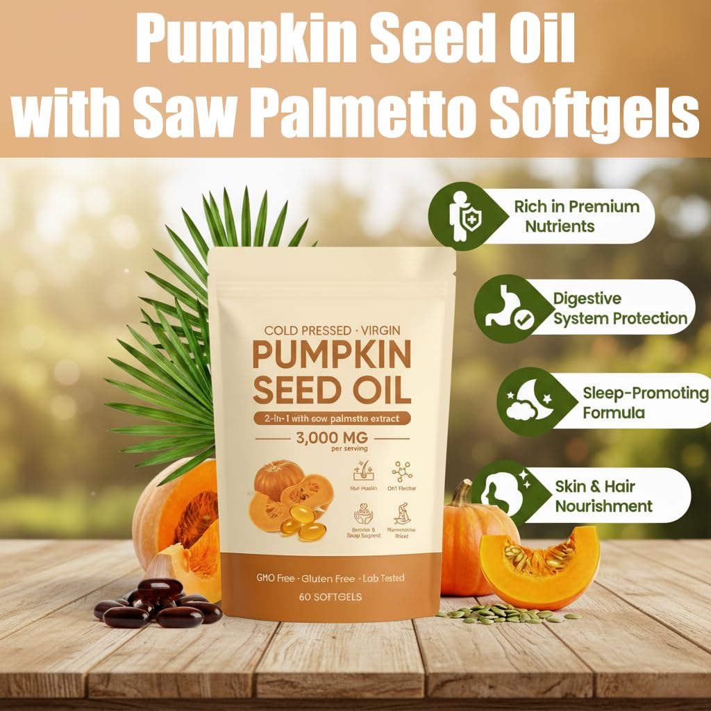Single pumpkin seed oil softgel
