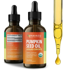 Bottle of USDA Organic Cold-Pressed Pumpkin Seed Oil 1 oz