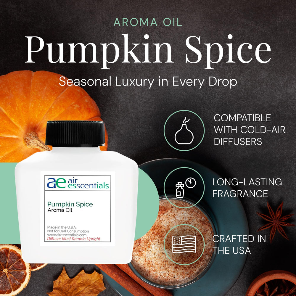 Autumn leaves and cinnamon sticks beside the aroma oil