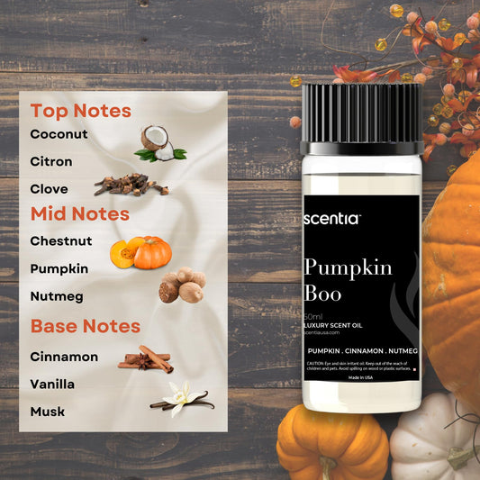 Fragrance notes: creamy pumpkin, vanilla, spices