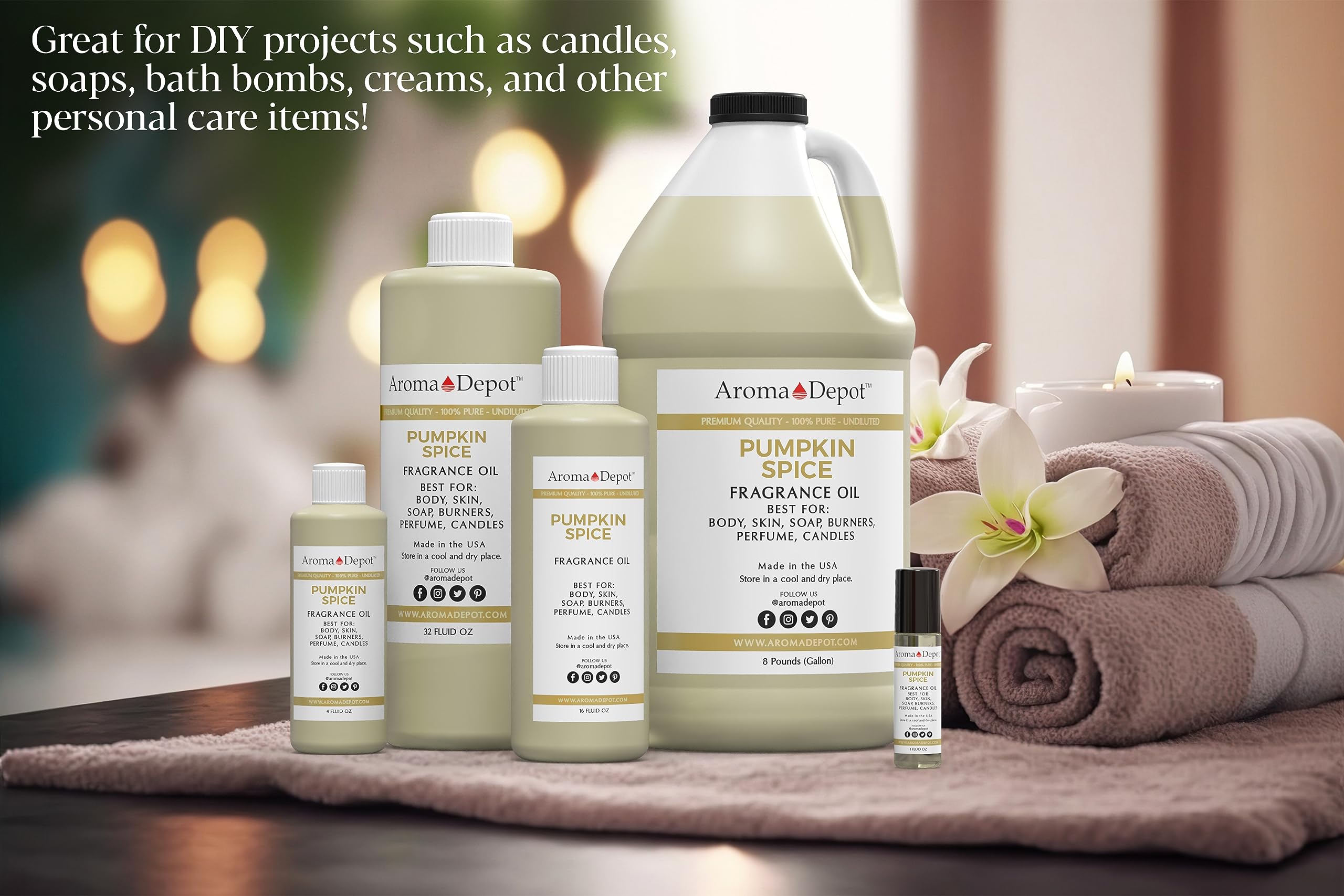 Pumpkin Spice fragrance oil being used in a diffuser