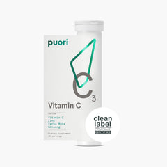 Front view of Puori C3 Vitamin C product with two tubes