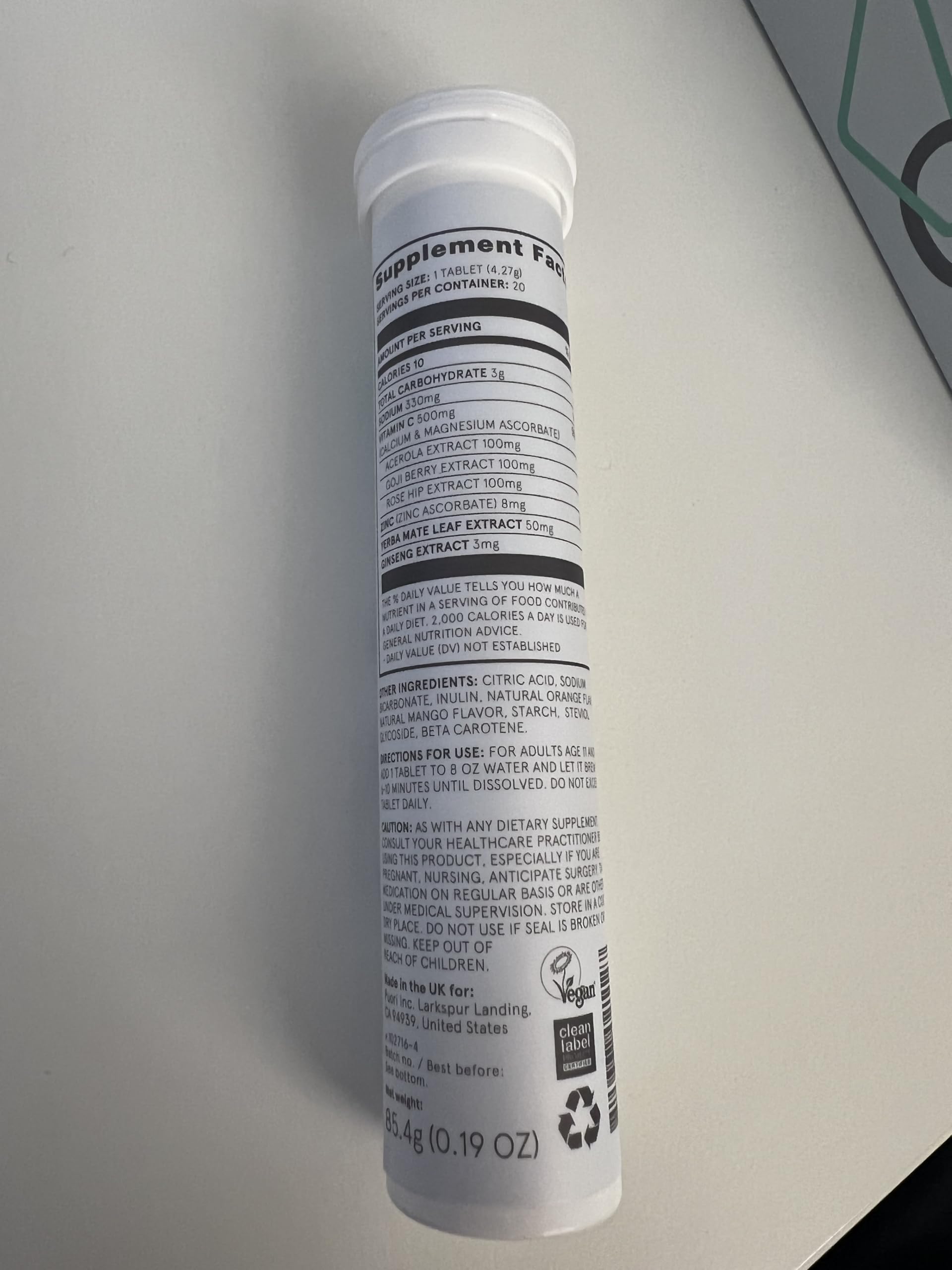 Manufactured in the United States in an FDA-registered facility with GMP