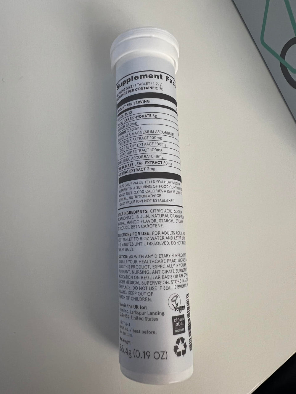 Manufactured in the United States in an FDA-registered facility with GMP