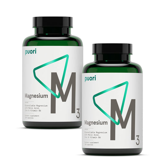 Puori M3 Magnesium Complex bottle label