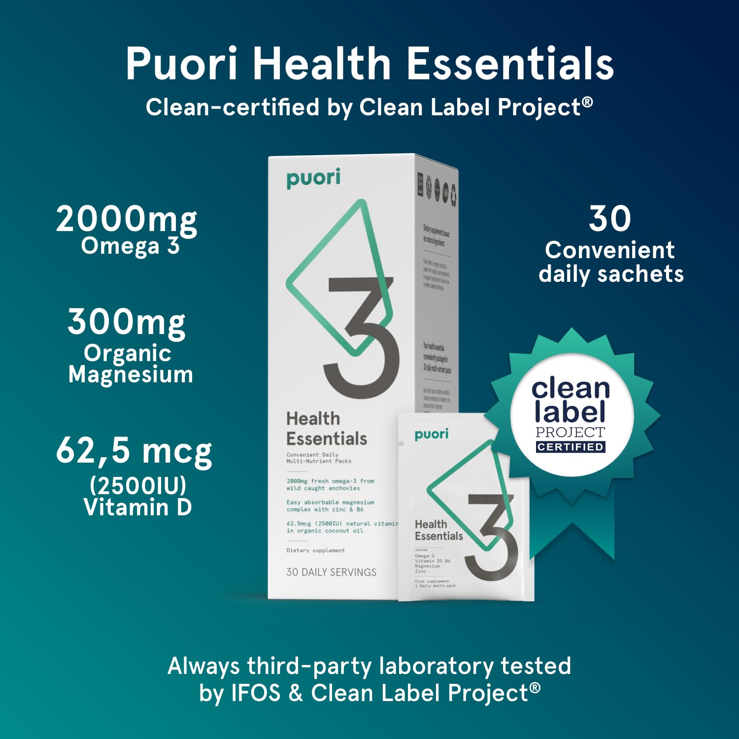 Puori P3 daily packets