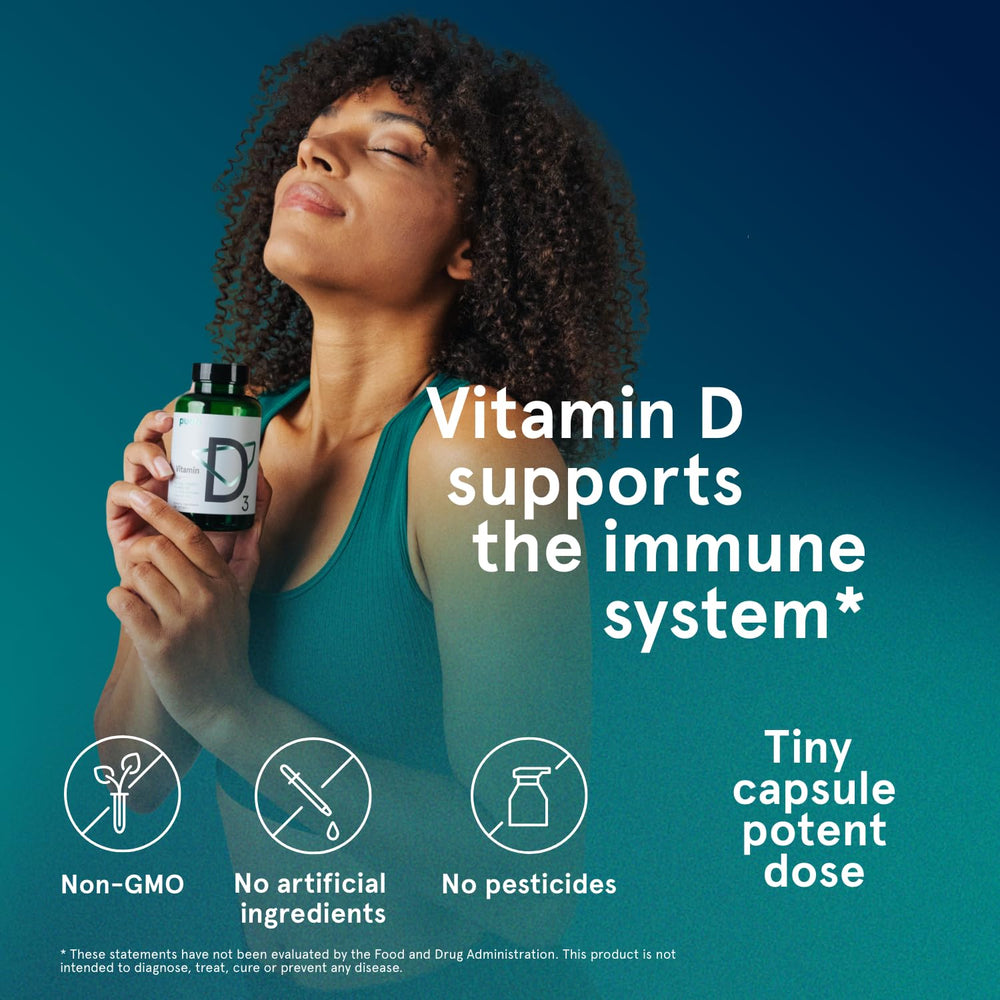 Puori D3 softgels with coconut oil illustrating absorption support.