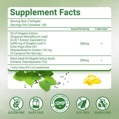 Close-up of Puouoo oregano oil capsules