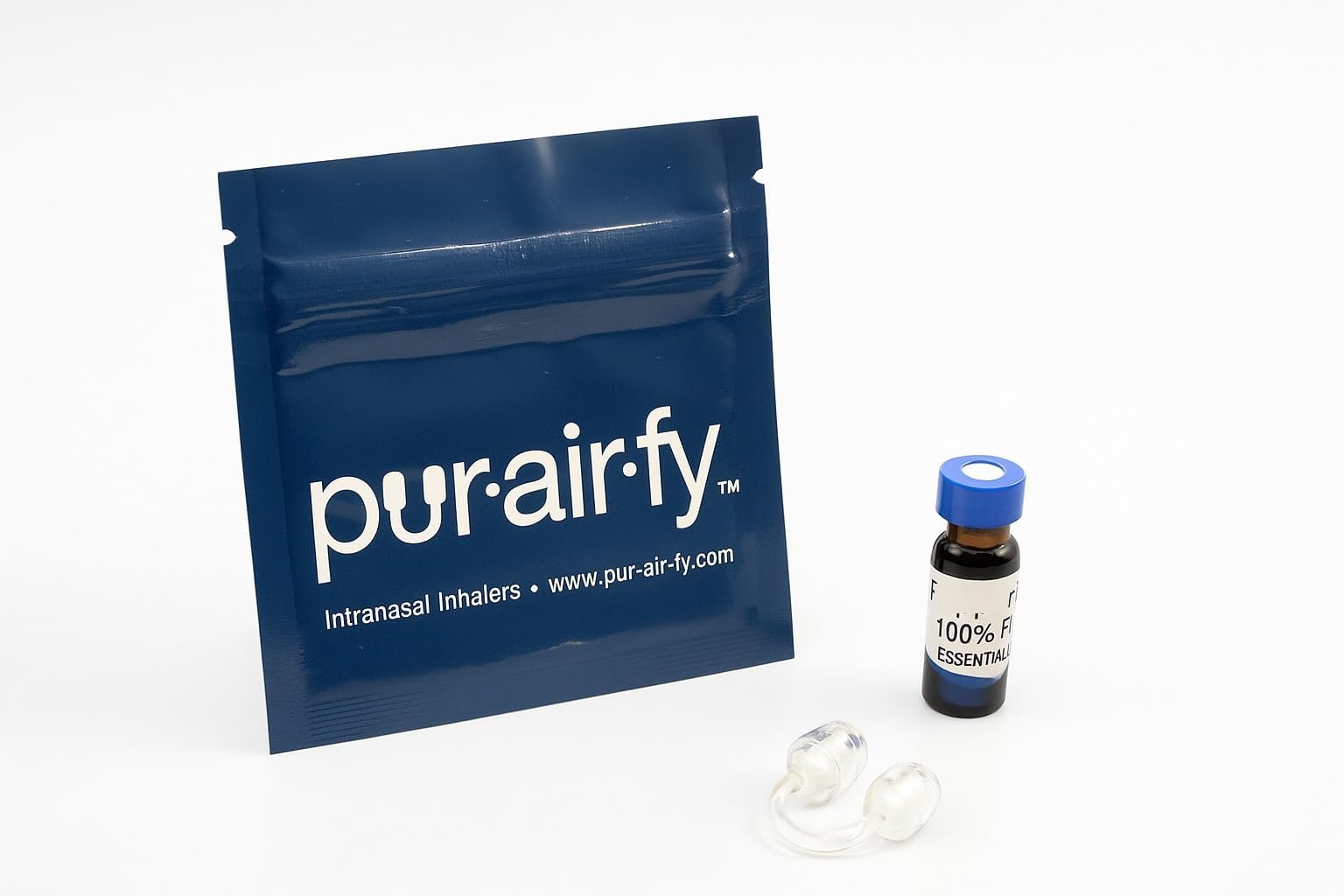 Pur-Air-Fy wearable inhaler Citrus in travel-ready packaging for on-the-go aromatherapy