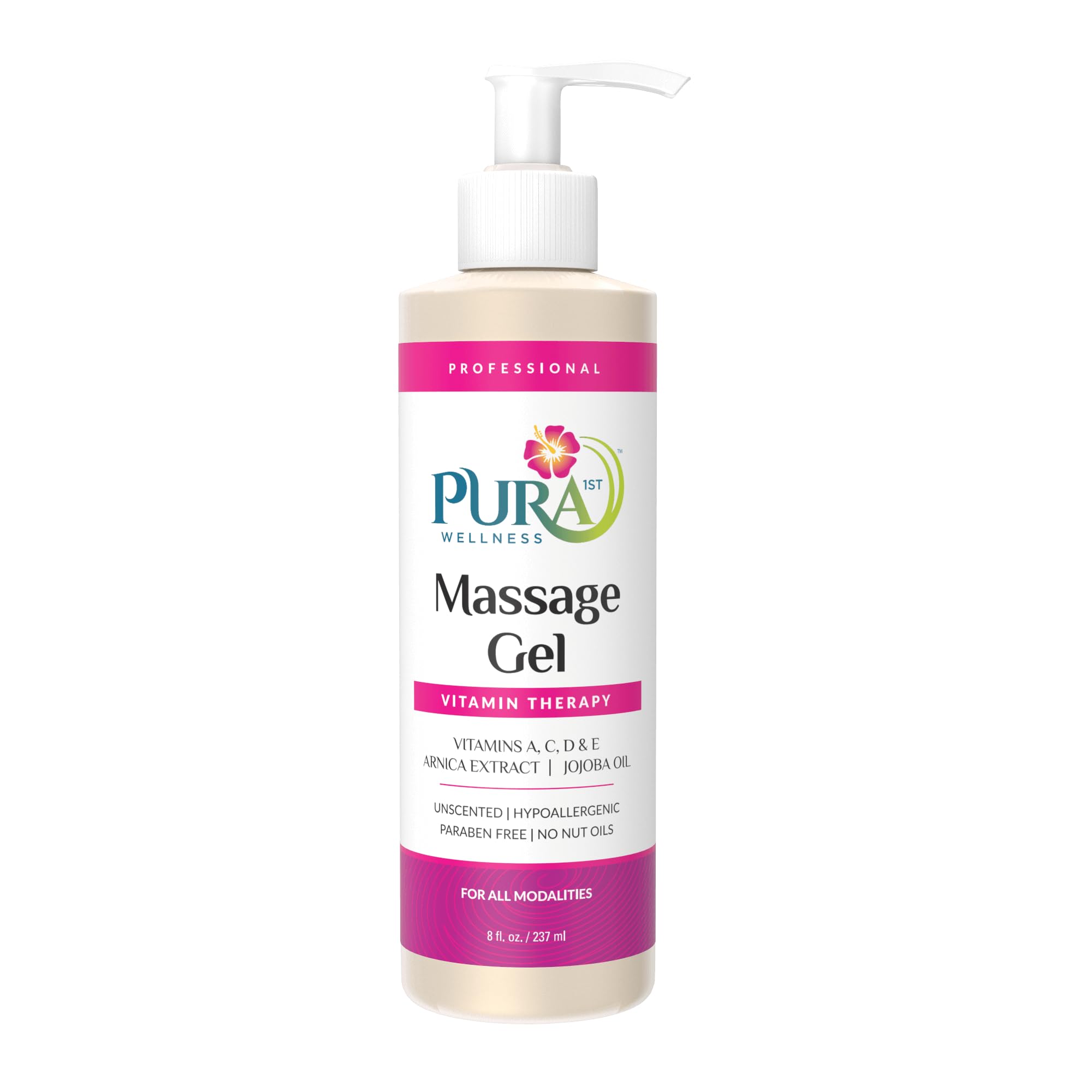 PURA 1st Wellness Massage Gel 8oz bottle product shot
