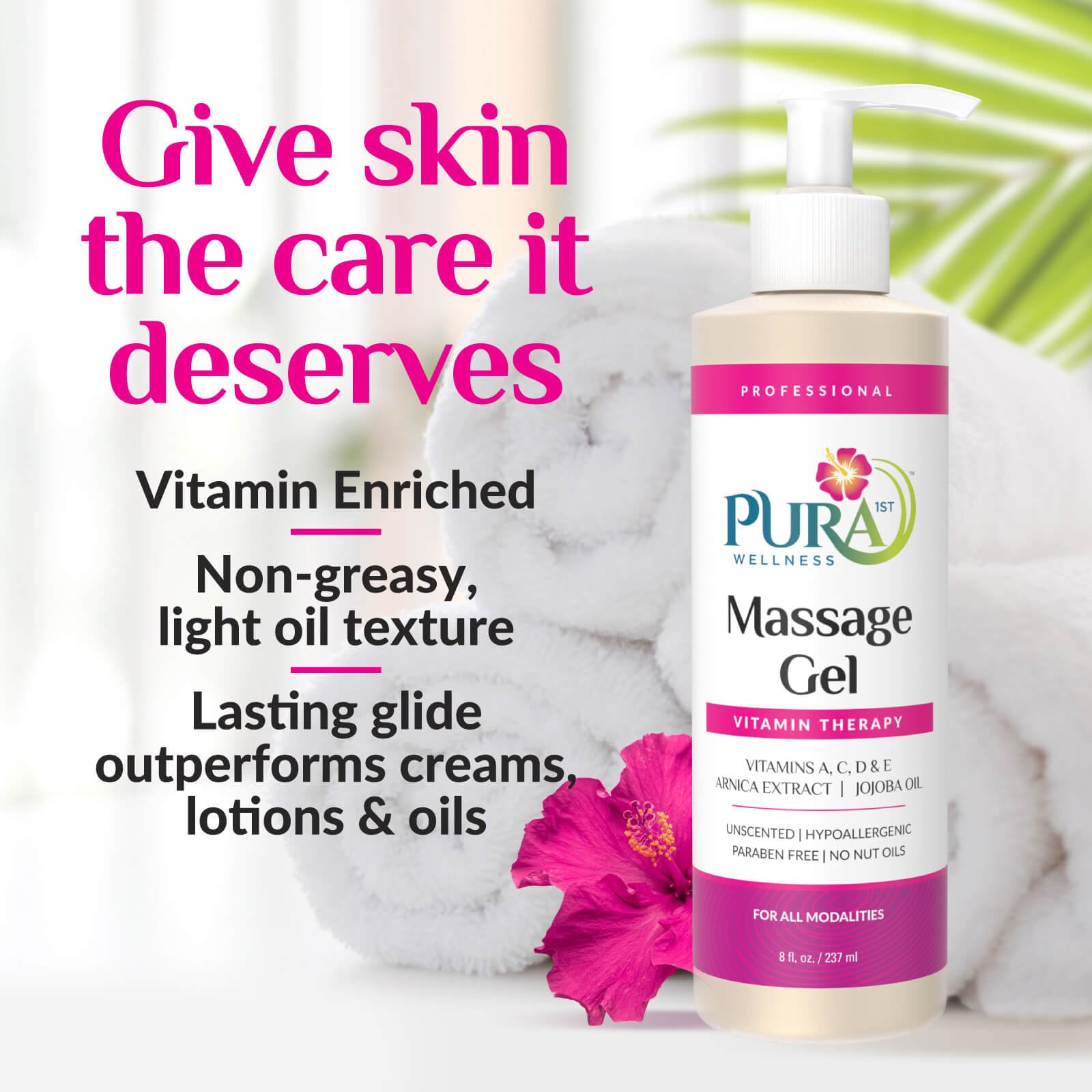 Arnica and Jojoba-infused massage gel texture close-up