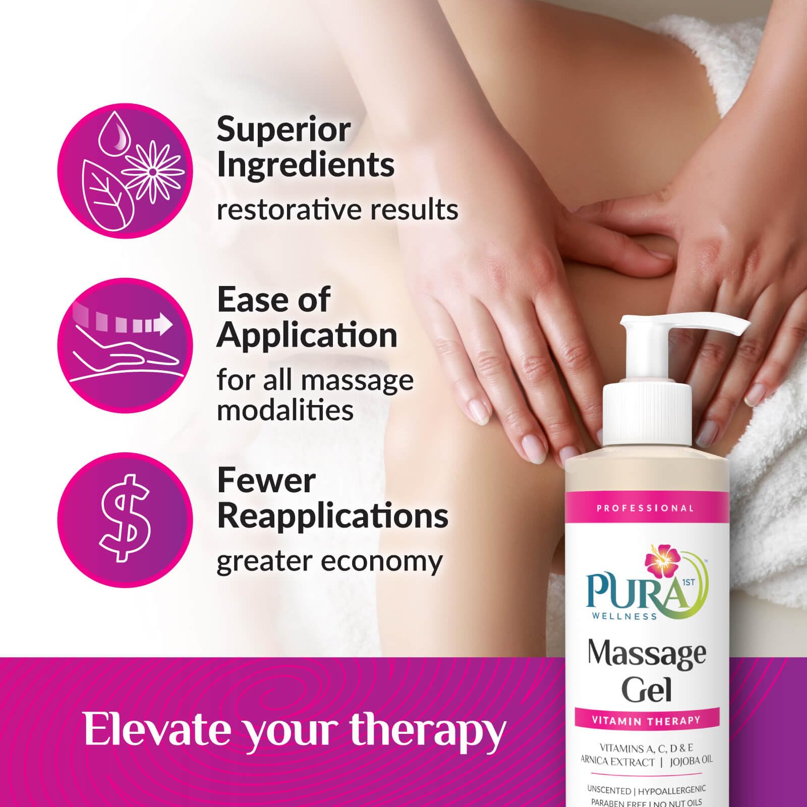 Hydrating, hypoallergenic formula suitable for sensitive skin