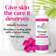 Massage lotion for physical therapy and sports massage