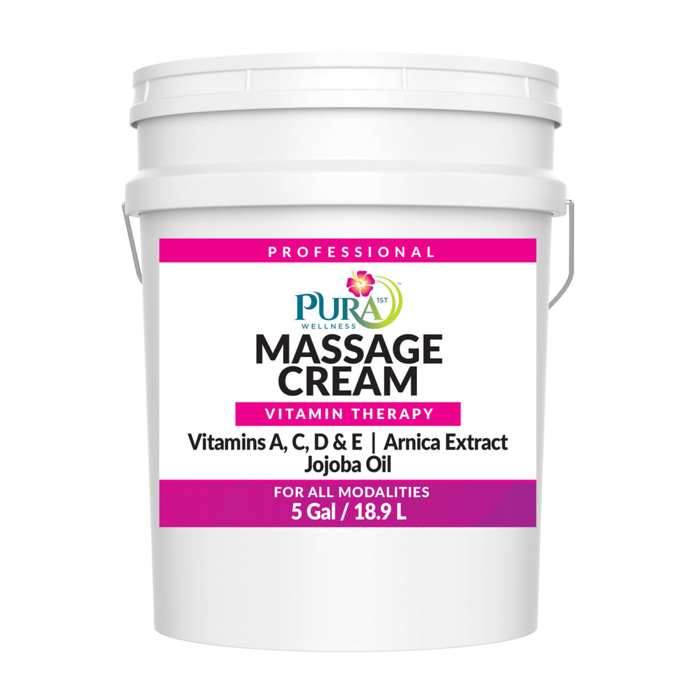 PURA 1st Wellness Vitamin Therapy Massage Cream 128oz container, front view