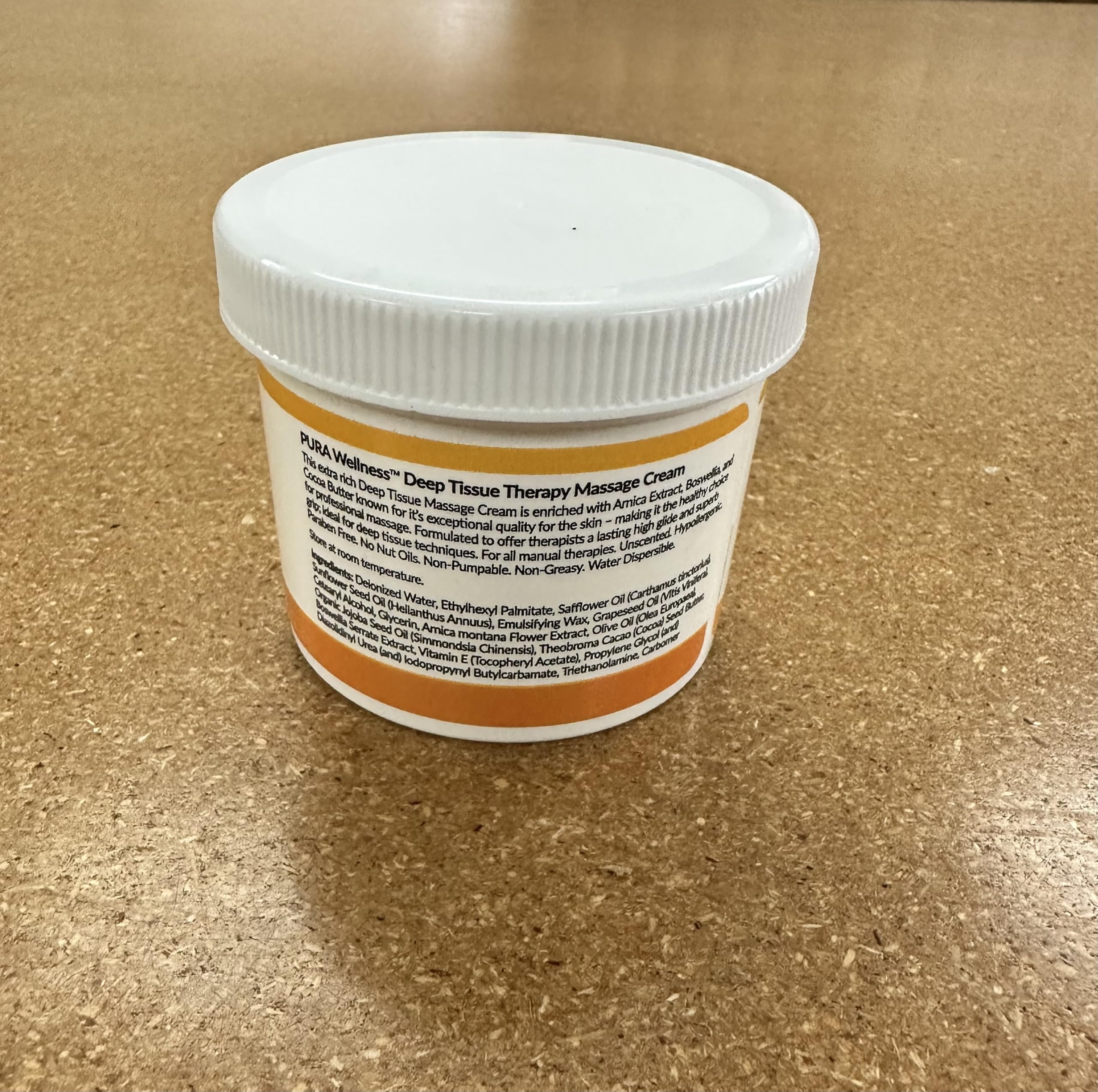 Water-dispersible formula icon for PURA Deep Tissue Cream