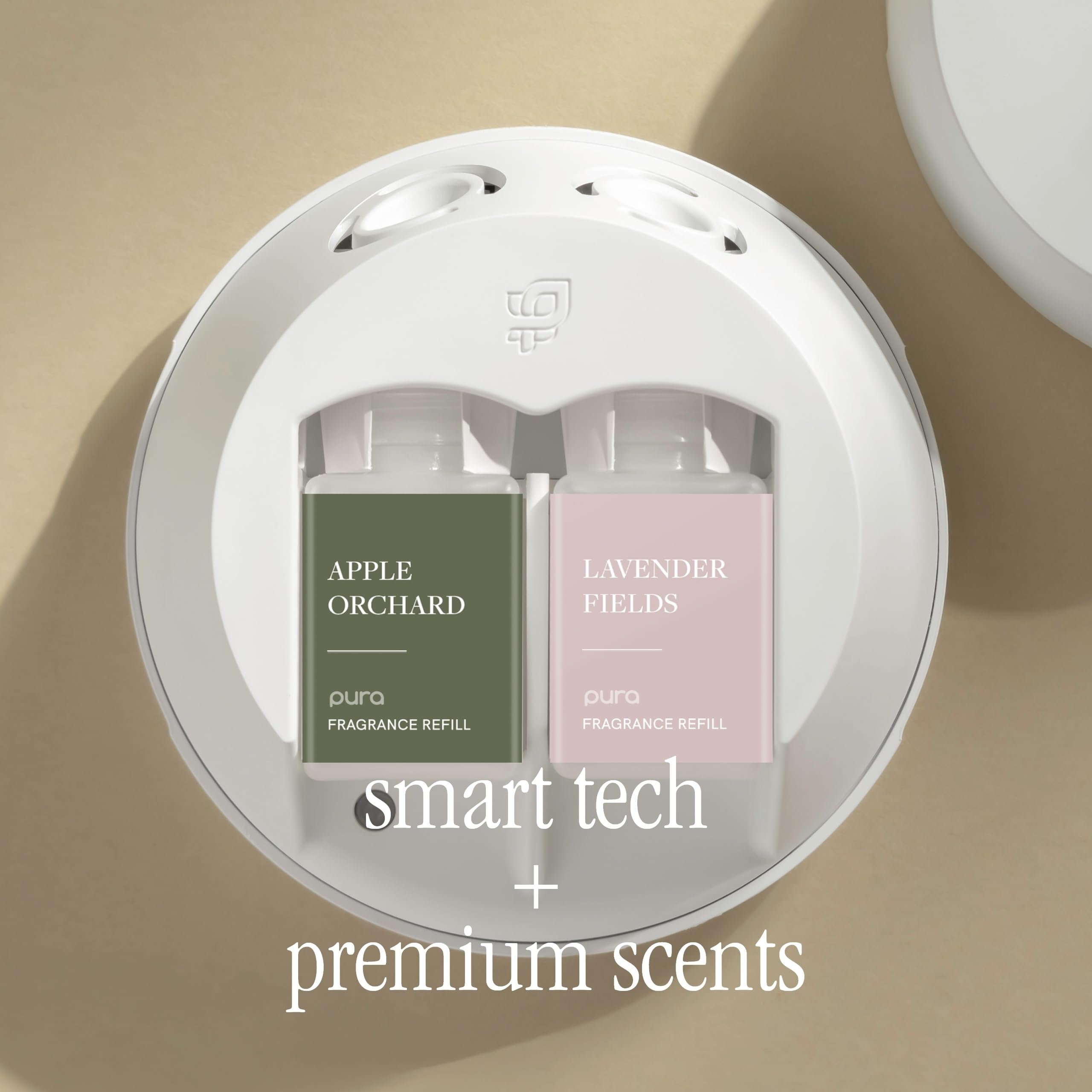 Room ambience enhanced by Pura 4 scent diffusion in home