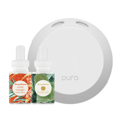 Pura 4 starter set square box with Maui Mango refill