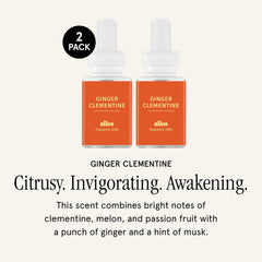 Pura Allos Ginger Clementine refill packaging and vial