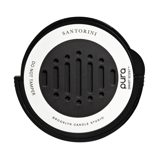 Front view of Pura Car Diffuser Santorini refill