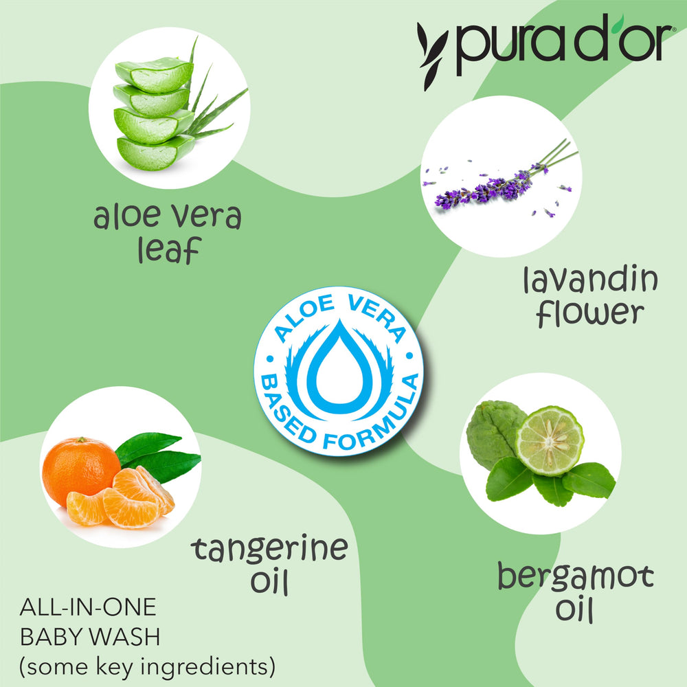 USDA biobased baby wash with no artificial scents
