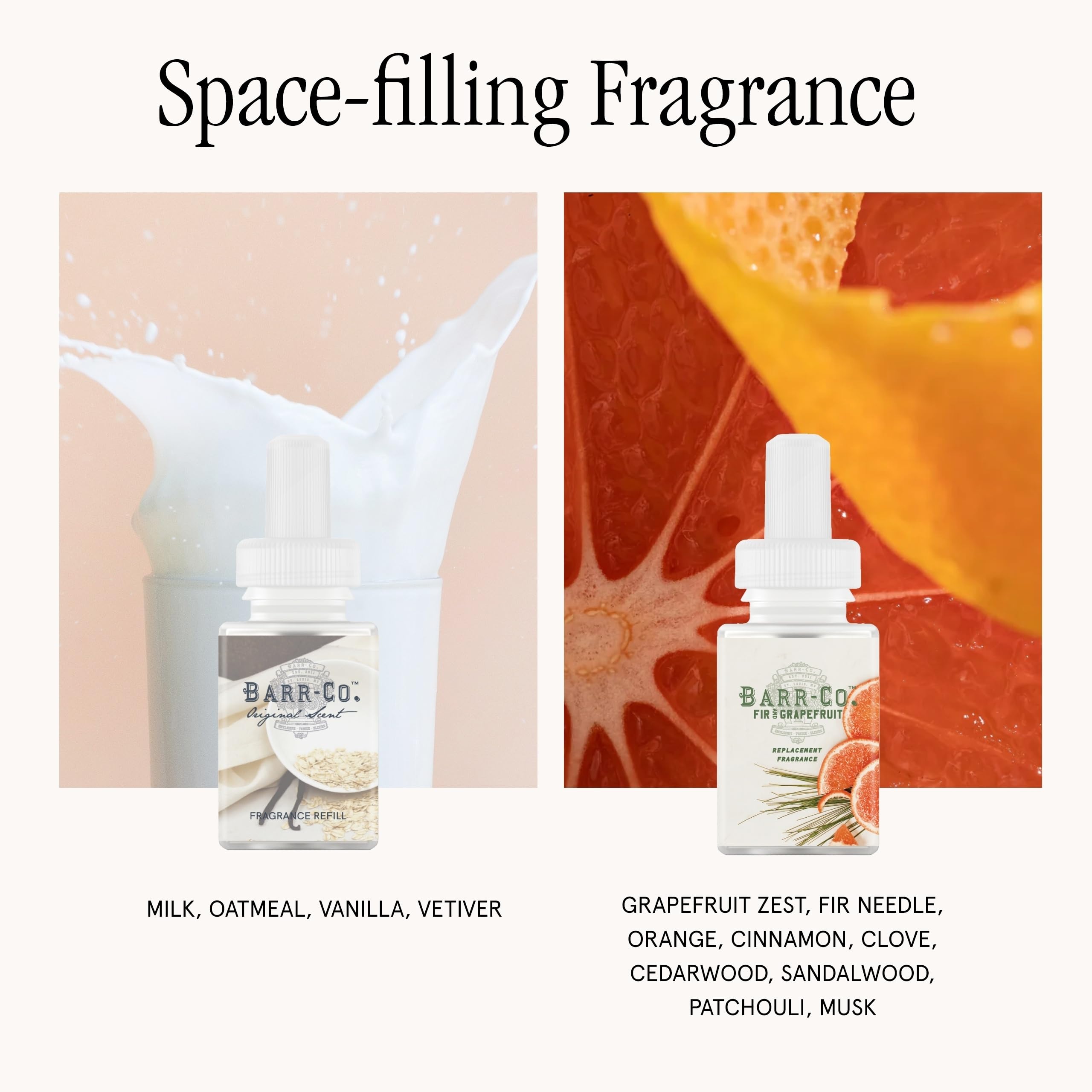 Fir and Grapefruit scent refill bottle