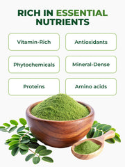 PURA VIDA Moringa Powder jar with scoop