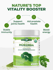 Product packaging indicating third-party testing and USDA Organic certification
